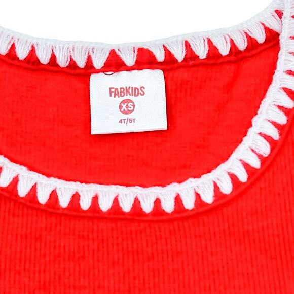 FabKids Strawberry Outfit - Shorts/Top & Bow Flats Bundle - Size Small 6/7 - Picture 4 of 7